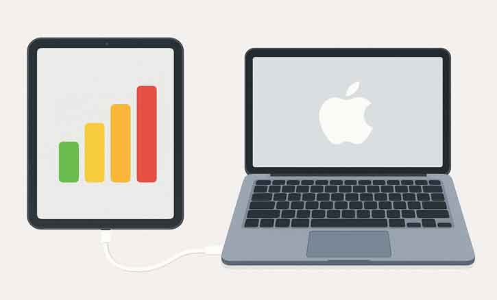 cek kondisi baterai iPad