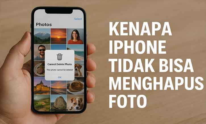 kenapa iphone tidak bisa menghapus foto